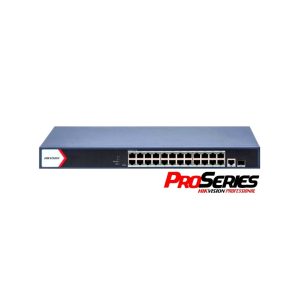 Switch Gigabit Smart PoE Hikvision de 16 Puertos