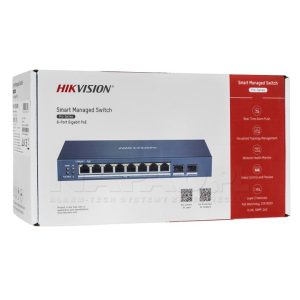 Switch Smart Managed Gigabit Hikvision de 8 Puertos PoE
