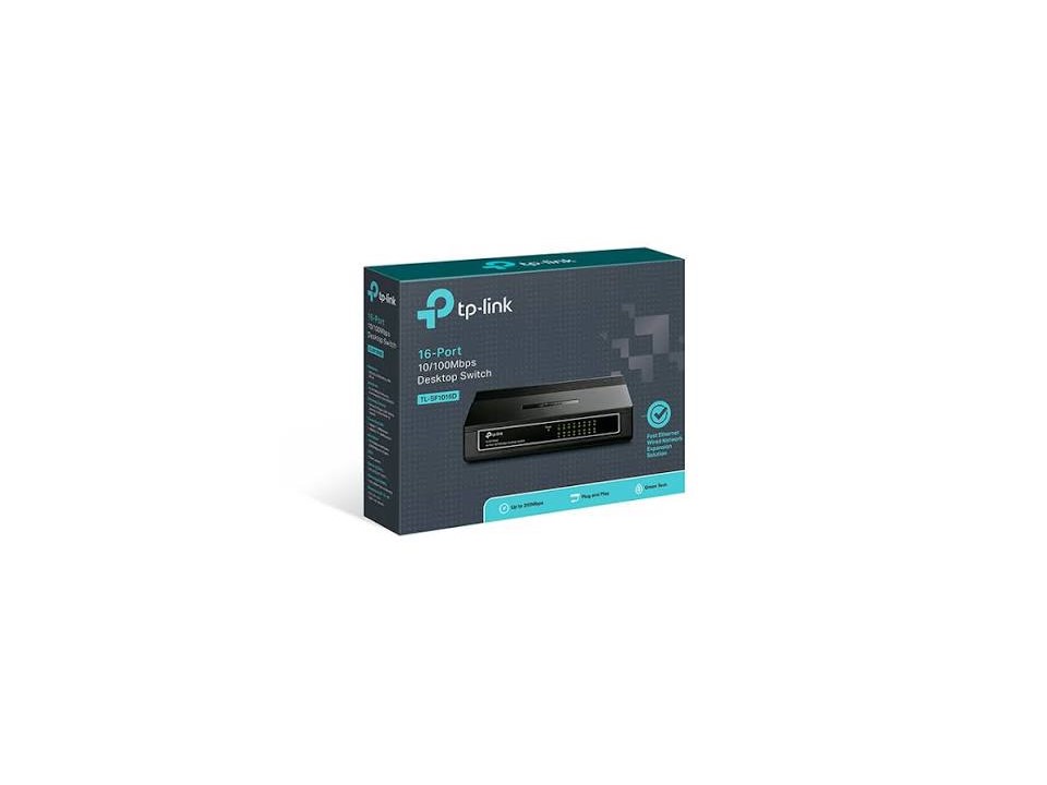 Switch de Escritorio de 16 Puertos Fast Ethernet TP-Link