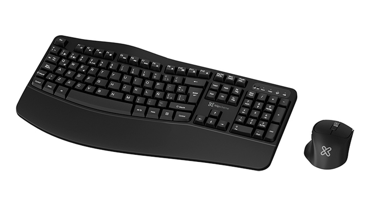 Klip Xtreme ErgoLink Duo Teclado y Mouse Ergonómico