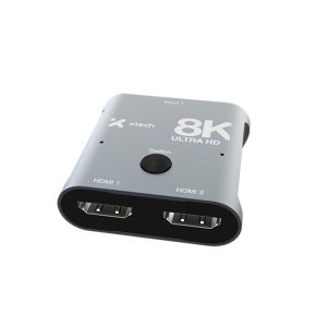 Xtech Switch HDMI 8K Bidireccional 2 Puertos