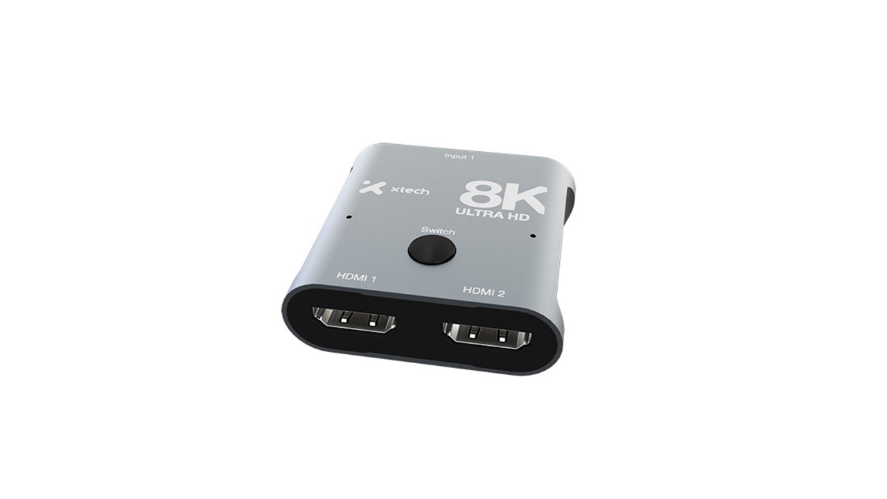 Xtech Switch HDMI 8K Bidireccional 2 Puertos