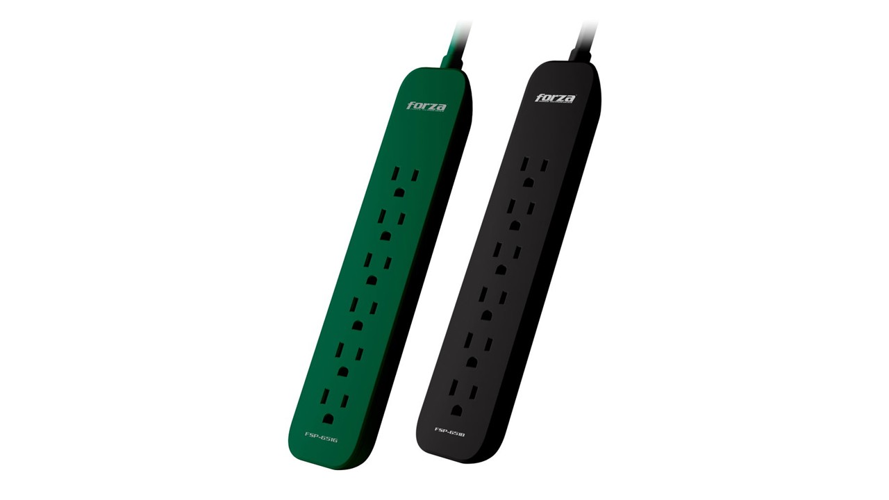 Forza Protector de Picos de Voltaje 6 Tomas Pack de 2