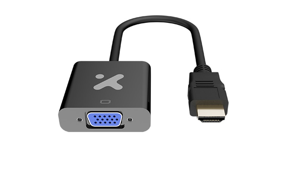 Adaptador Xtech HDMI a VGA Full HD 1080p Negro