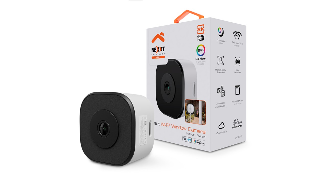 Nexxt Home Cámara Inteligente Wi-Fi para Ventana