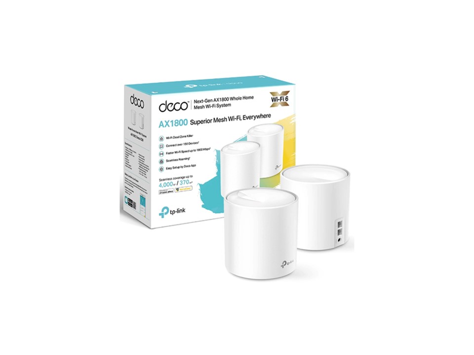Sistema Wi-Fi 6 Mesh TP-Link Deco X20 (2 Pack)