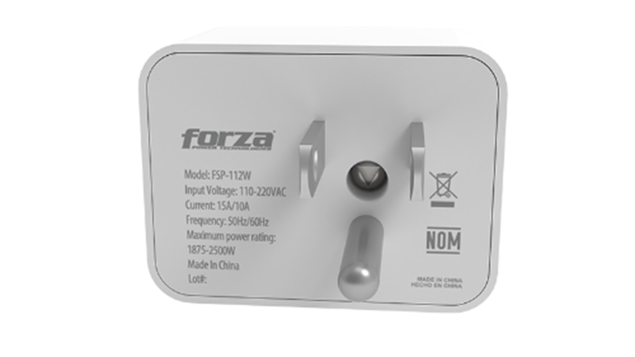 Protector de Voltaje Pared Forza 1 Toma de Corriente - Imagen 2