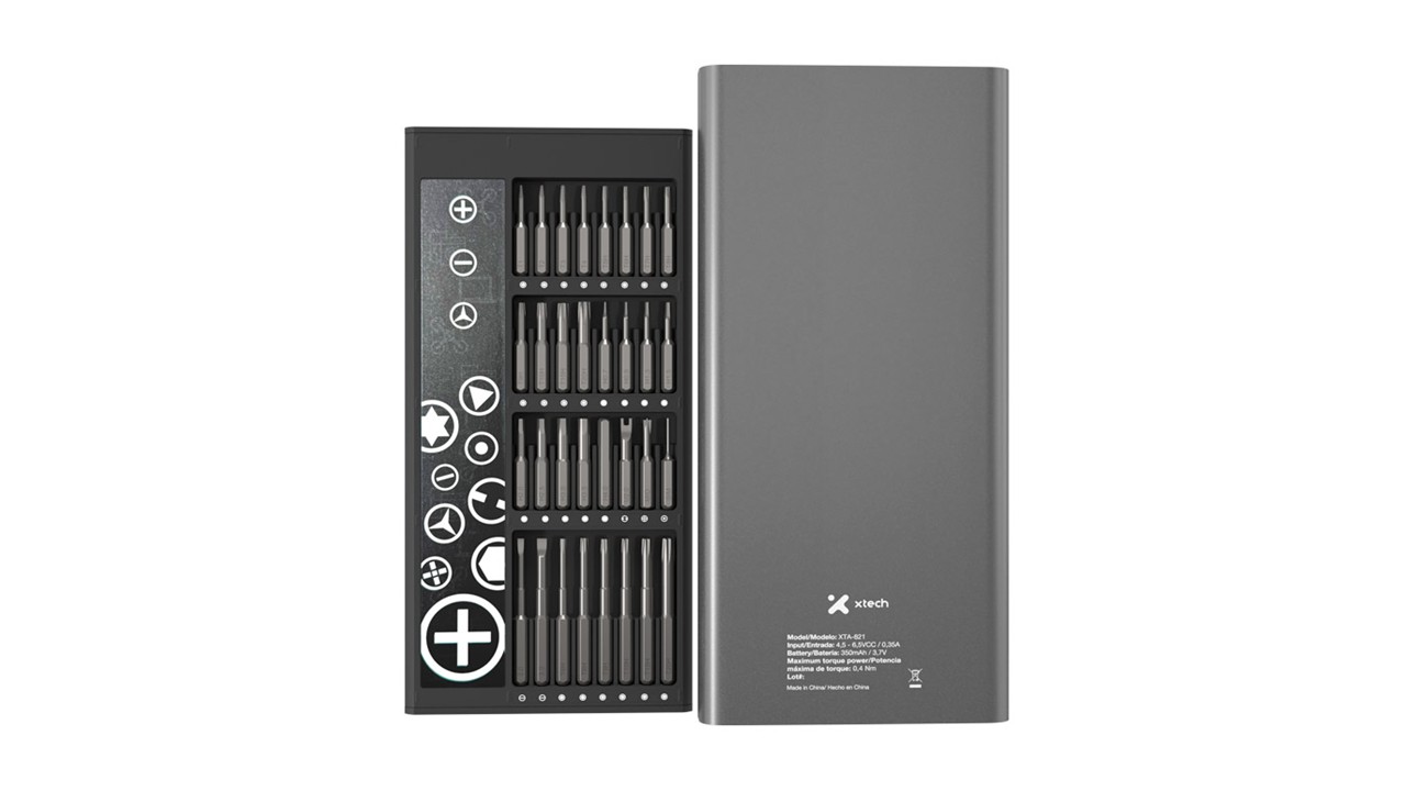 Kit de Destornillador Eléctrico Recargable 68 en 1 Xtech XTA-821 - Imagen 2