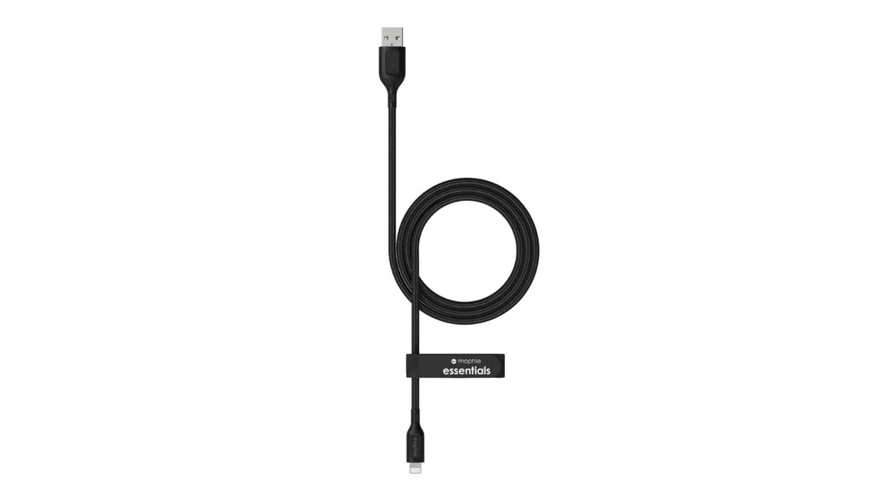 Cable Mophie Essentials USB-A a Lightning Trenzado 2m Negro - Imagen 2