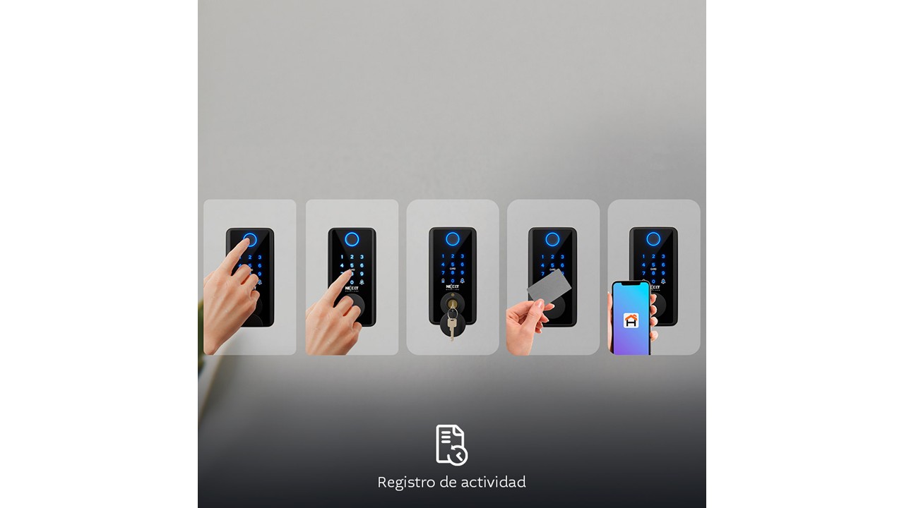Nexxt Solutions Home Cerradura Inteligente Wi-Fi Negra - Imagen 3