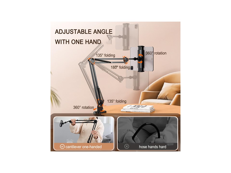 Soporte de Escritorio Articulado para Tablets y Smartphones Klip Xtreme - Imagen 3