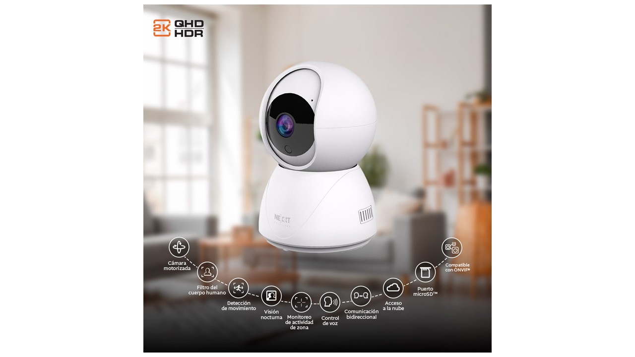 Nexxt Solutions Home Cámara PTZ Motorizada 2K Pack de 2 - Imagen 3