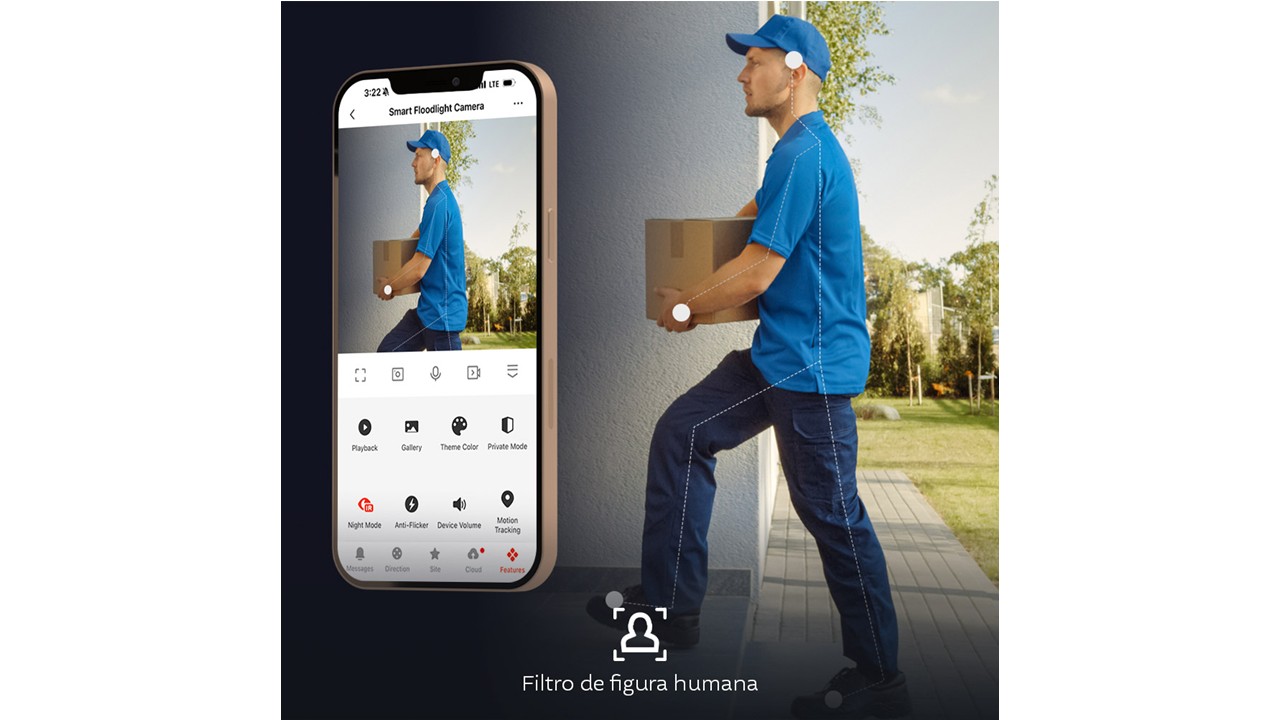 Nexxt Solutions Home Cámara Wi-Fi Doble Lente con Reflector - Imagen 4