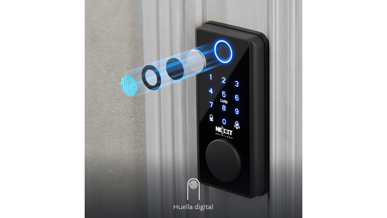 Nexxt Solutions Home Cerradura Inteligente Wi-Fi Negra - Imagen 4