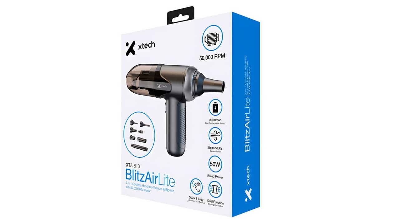Xtech BlitzAir Aspiradora y Sopladora Portátil 2 en 1 - Imagen 5