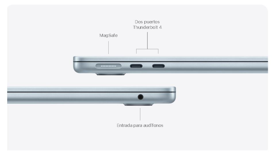MacBook Air Silver de 13" (M4 / 16GB RAM / 256GB o 512GB SSD) - Apple MacBook Air - Imagen 5