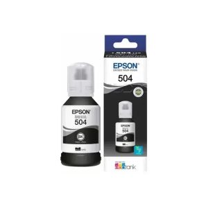 Botella de Tinta Original Epson 504 Negra 127ml: Alto Rendimiento
