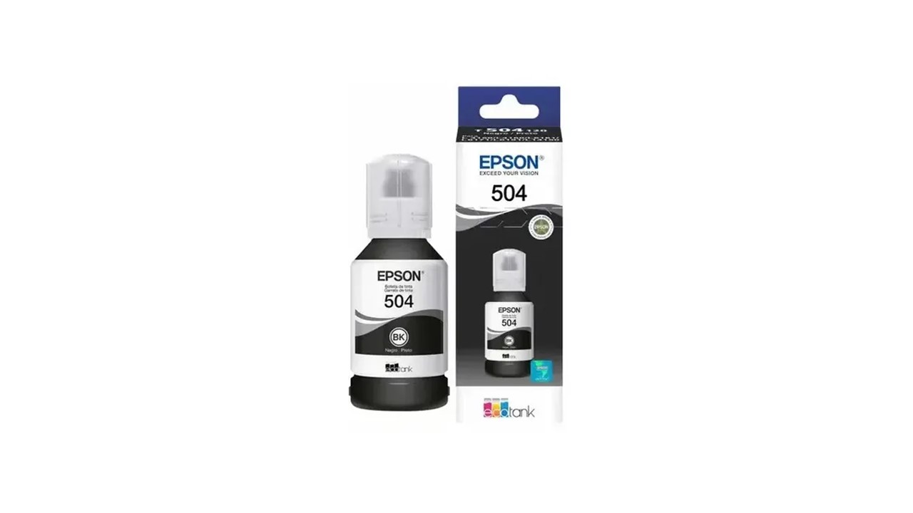Botella de Tinta Original Epson 504 Negra 127ml: Alto Rendimiento