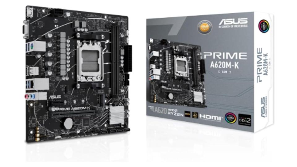 Tarjeta Madre Micro-ATX Socket AM5 con Chipset AMD A620 y Soporte DDR5 (ASUS PRIME A620M-K) – ASUS