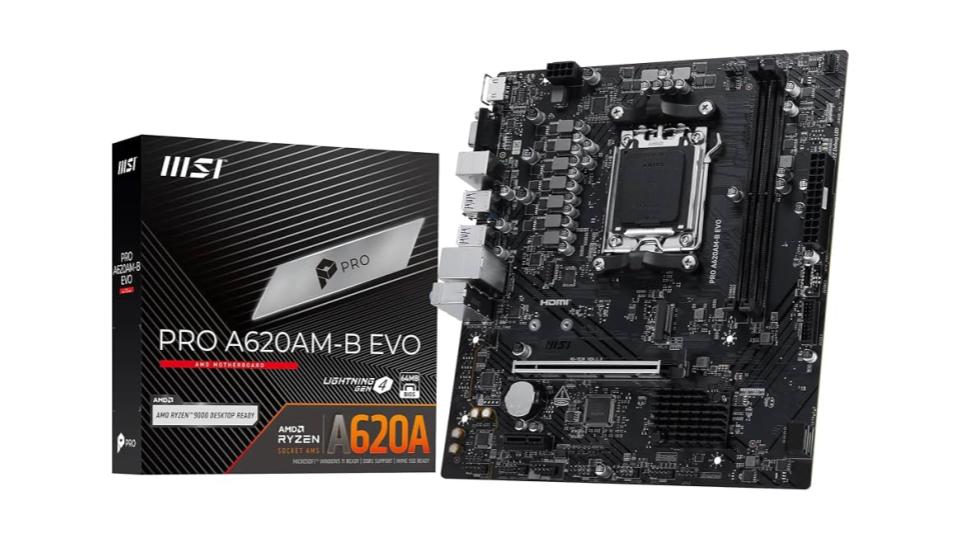 Tarjeta Madre Micro-ATX Socket AM5 con Soporte DDR5 y M.2 NVMe (MSI PRO A620AM-B EVO) – MSI