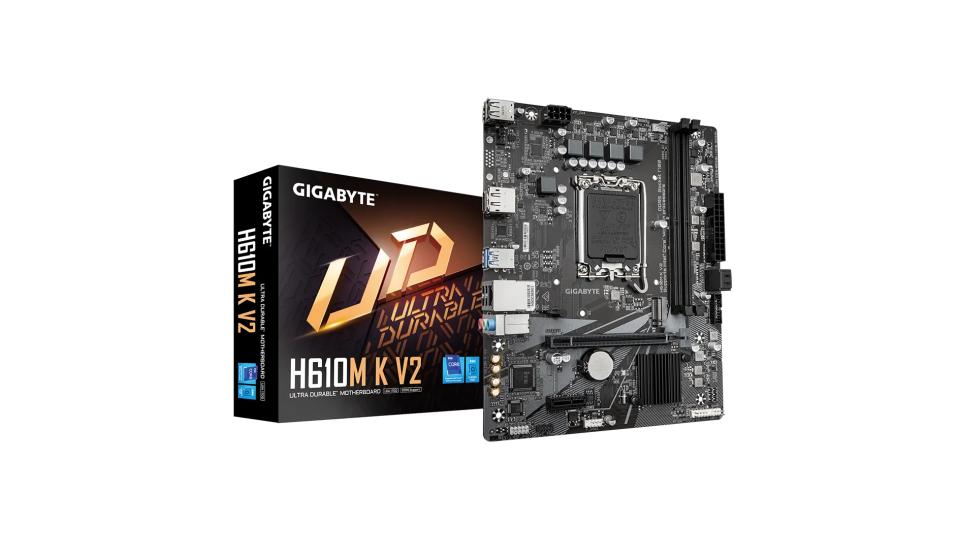 Tarjeta Madre Micro ATX Intel H610 LGA1700 con PCIe 4.0 y M.2 NVMe (Gigabyte H610M K V2 DDR4) - Gigabyte